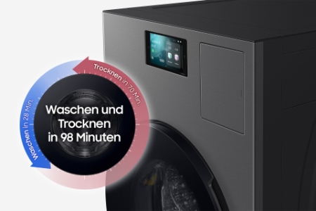 Samsung WD18DB8995BZT2 Waschtrockner 18/11 kg AI Waschen & Trocknen,App-Steuerung (Wi-Fi (WLAN)