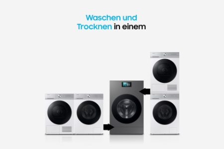 Samsung WD18DB8995BZT2 Waschtrockner 18/11 kg AI Waschen & Trocknen,App-Steuerung (Wi-Fi (WLAN)
