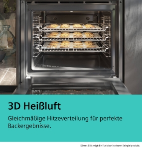 Siemens HE517GBS3 iQ500, Einbau-Herd, 60 x 60 cm, Edelstahl, schwarz