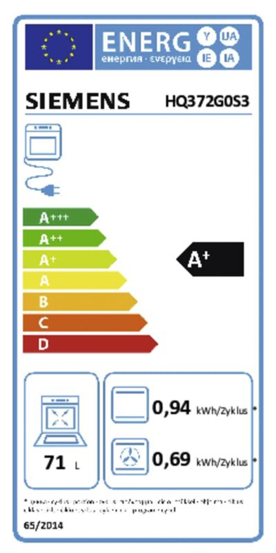 Siemens HQ372G0S3 iQ300, Einbau-Backofen mit Dampfunterstützung, 60 x 60 cm, Pyrolyse