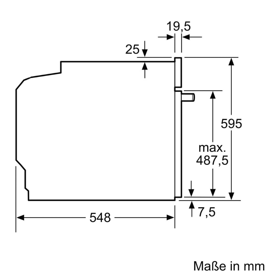 Siemens HR372G0S3 iQ300, Einbau-Backofen mit Dampfunterstützung, 60 x 60 cm, Edelstahl