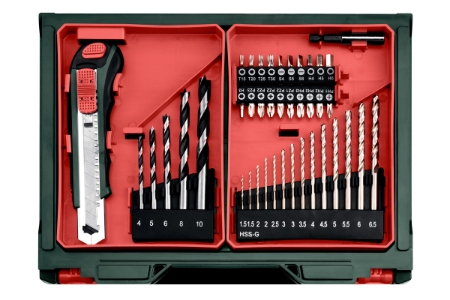 Metabo PowerMaxx BS Basic Set Akku-Bohrschrauber inkl. Koffer + 2 Akkus 2.0Ah + Zubehör 