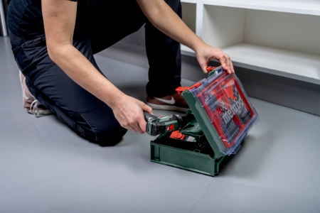 Metabo PowerMaxx BS Basic Set Akku-Bohrschrauber inkl. Koffer + 2 Akkus 2.0Ah + Zubehör 