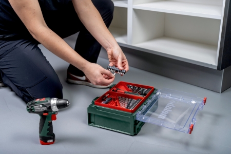 Metabo PowerMaxx BS Basic Set Akku-Bohrschrauber inkl. Koffer + 2 Akkus 2.0Ah + Zubehör 