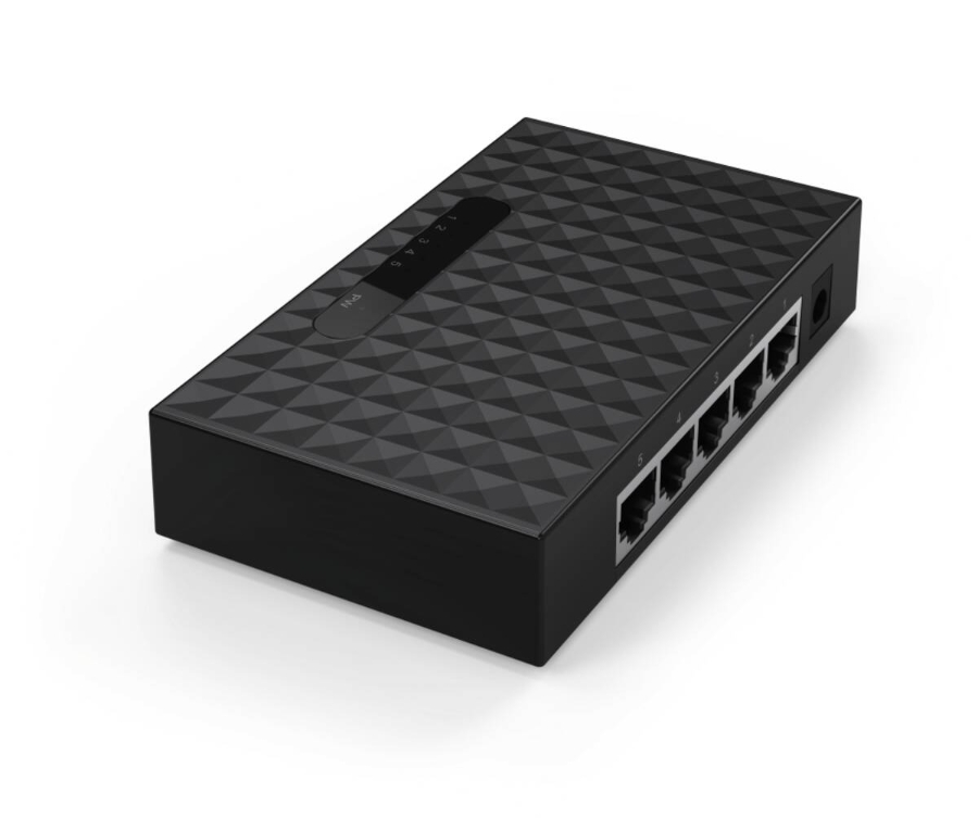 Hama 53308 Netzwerk-Switch, 5 Port 10/100 Schwarz 