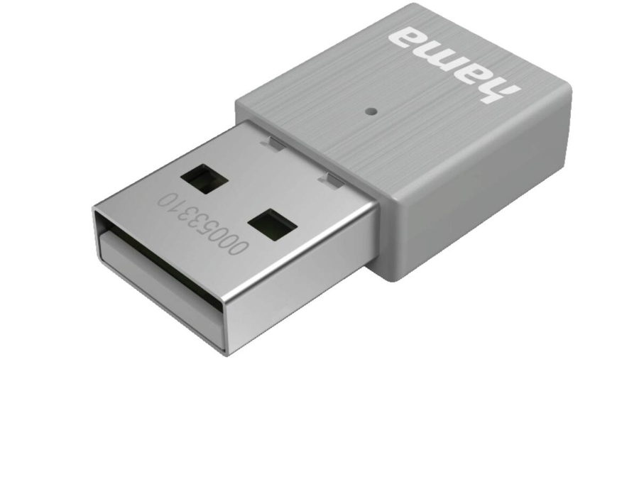 Hama 53310 AC600 Nano-WLAN-USB-Stick, 2.4/5 GHz 