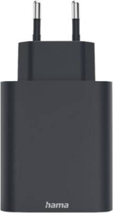 Hama 86444 Schnellladegerät, 1x USB-C, 1x USB-A, PD, 45 W Anthrazit
