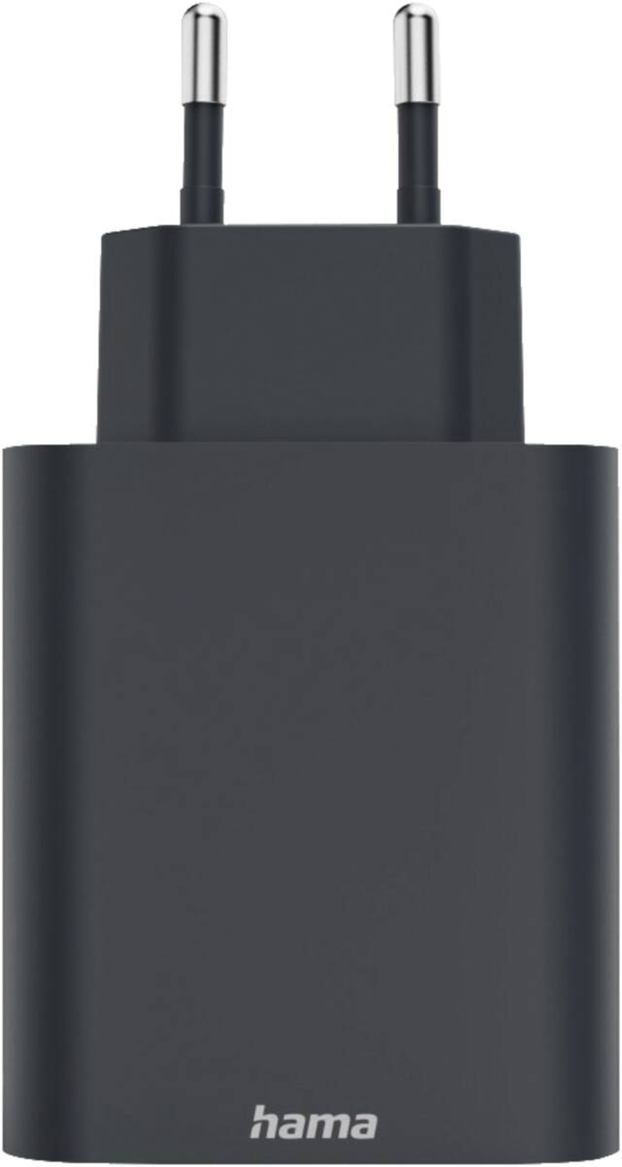 Hama 86444 Schnellladegerät, 1x USB-C, 1x USB-A, PD, 45 W Anthrazit