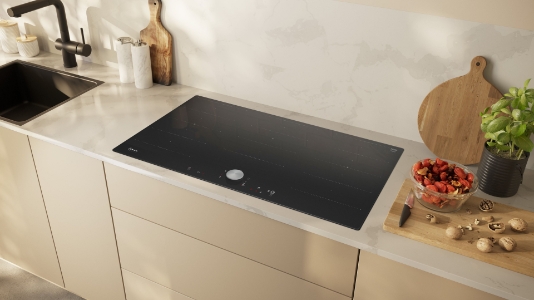 Neff T69PTX4L0 N90 Autarkes Induktionskochfeld 90 cm breit, Glaskeramik,Flächenbündig,Twist Pad®