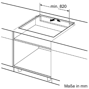 Neff T69PTX4L0 N90 Autarkes Induktionskochfeld 90 cm breit, Glaskeramik,Flächenbündig,Twist Pad®