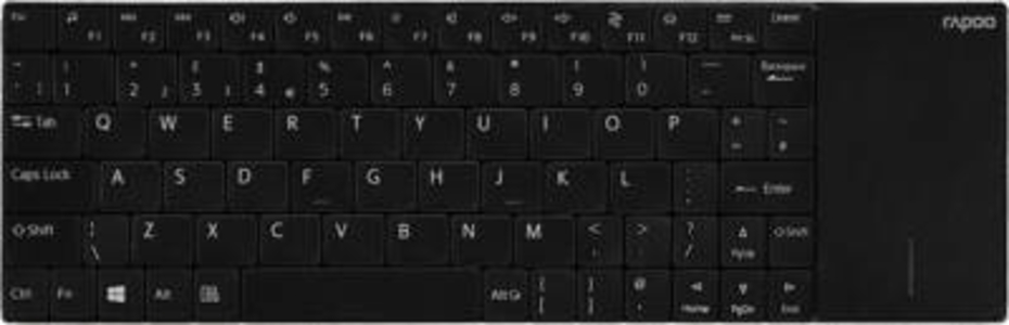 Rapoo Kabellose Touch-Tastatur "E2710", Schwarz 
