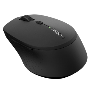 Rapoo Kabellose lautlose Multi-Mode-Maus "M300", Dunkelgrau 184341