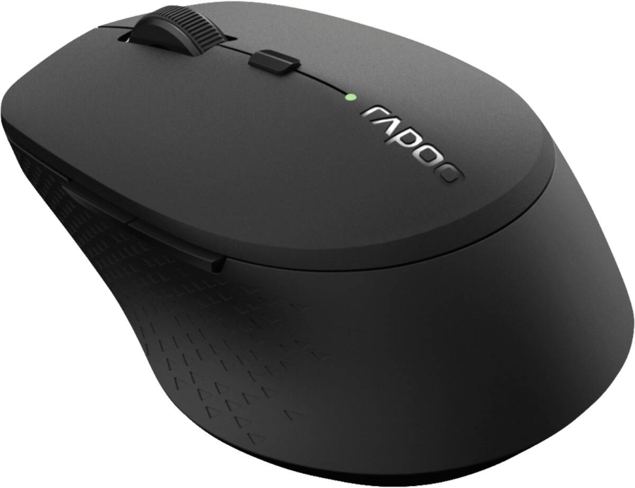 Rapoo Kabellose lautlose Multi-Mode-Maus "M300", Dunkelgrau 184341