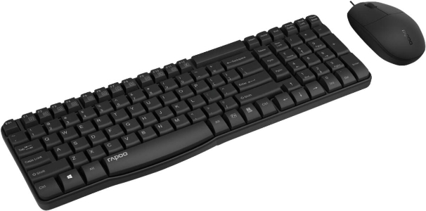 Rapoo Deskset "NX1820", Schwarz kabelgebunden 