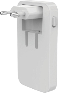 Hama 201976 Schnellladegerät, 2x USB-C, 1x USB-A, flaches Mini-Ladegerät, PD, 65 W, Weiss