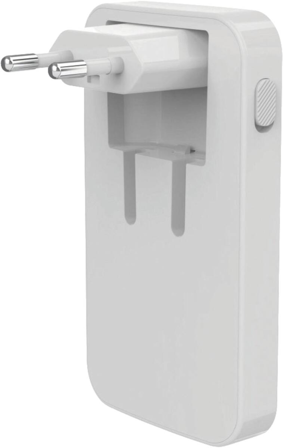 Hama 201976 Schnellladegerät, 2x USB-C, 1x USB-A, flaches Mini-Ladegerät, PD, 65 W, Weiss