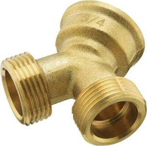 Xavax 220735 Y-Verteiler für Zulaufschläuche für Ø 3/4 Zoll (26,9 mm)