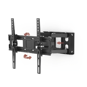 Hama 220830 TV-Wandhalterung, schwenkbar neigbar, ausziehbar, 165 cm (65") bis 40 Schwarz