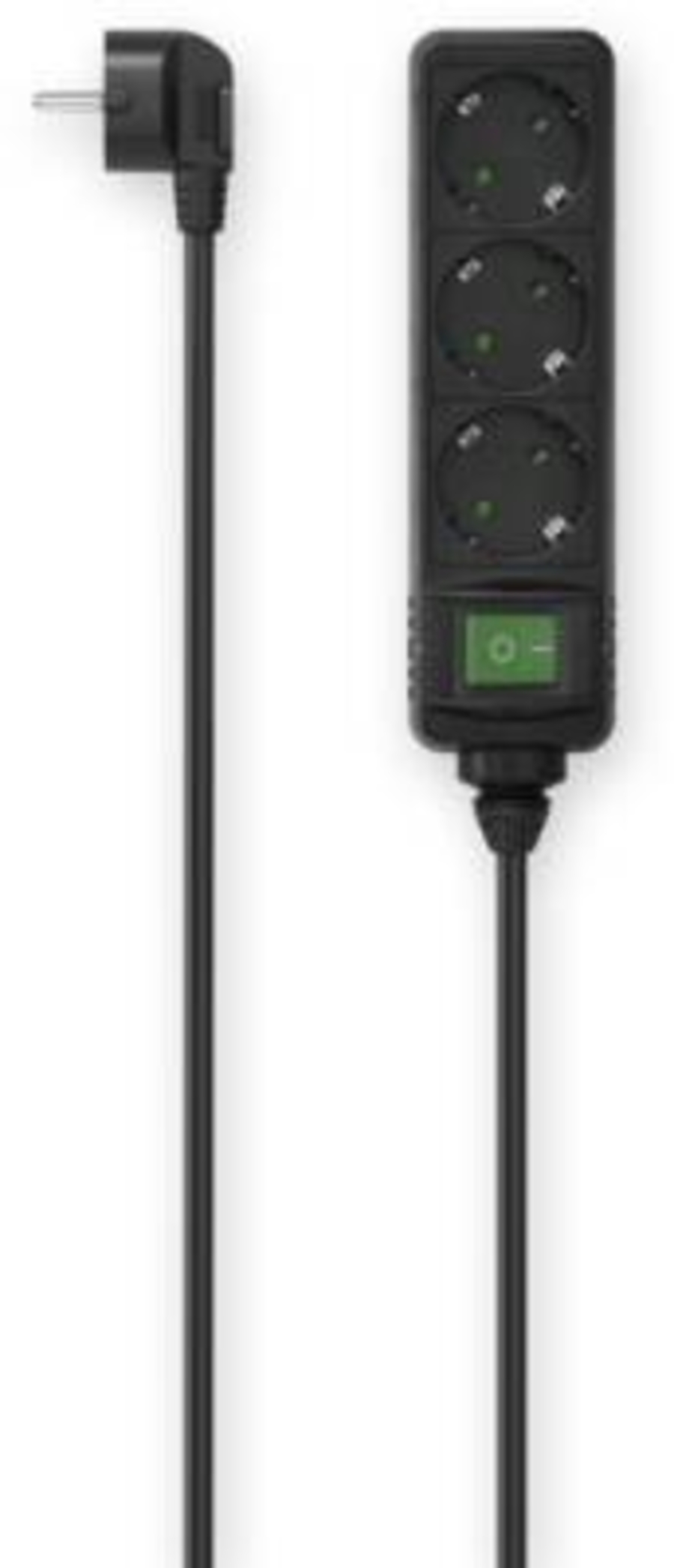 Hama 223004 Steckdosenleiste, 3-fach, Schalter, 1,4 m, Schwarz 
