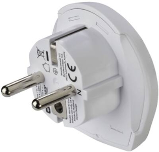 Hama 223474 Weltreiseadapter Set "World Travel Pro Light  USB", 3-polig, 2x USB Reisestecker