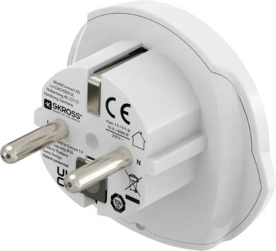 Hama 223474 Weltreiseadapter Set "World Travel Pro Light  USB", 3-polig, 2x USB Reisestecker