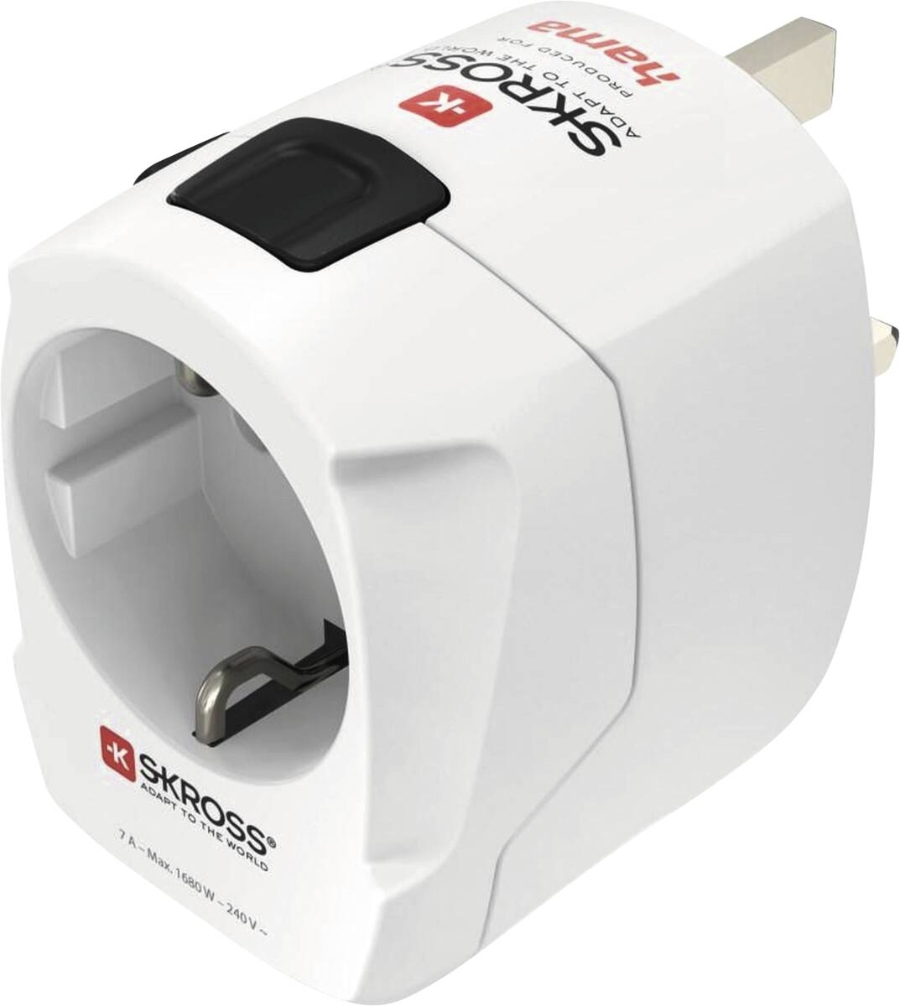 Hama 223474 Weltreiseadapter Set "World Travel Pro Light  USB", 3-polig, 2x USB Reisestecker