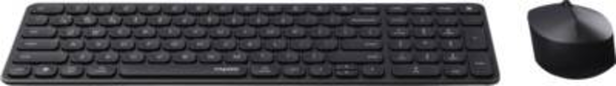 Rapoo 226112 Kabelloses ultraflaches Multi-Mode-Deskset "9310M", Schwarz