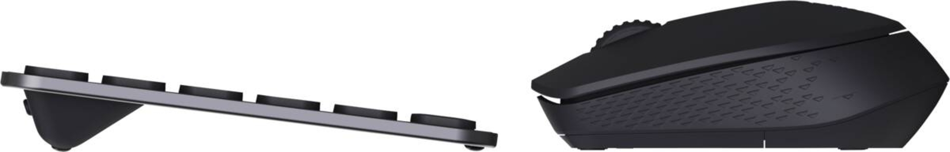 Rapoo 226112 Kabelloses ultraflaches Multi-Mode-Deskset "9310M", Schwarz
