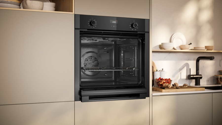 Neff B3ACE2AG3 N50 Backofen 60 x 60 cm, Graphite-Grey, Hide ,EasyClean,CircoTherm