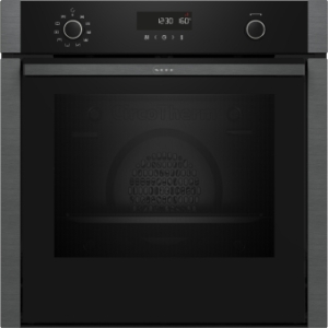 Neff B6ACH7AG3 N 50, Backofen, 60 x 60 cm, Graphite-Grey Pyrolyse und EasyClean,Hide® : die voll versenkbare Tür