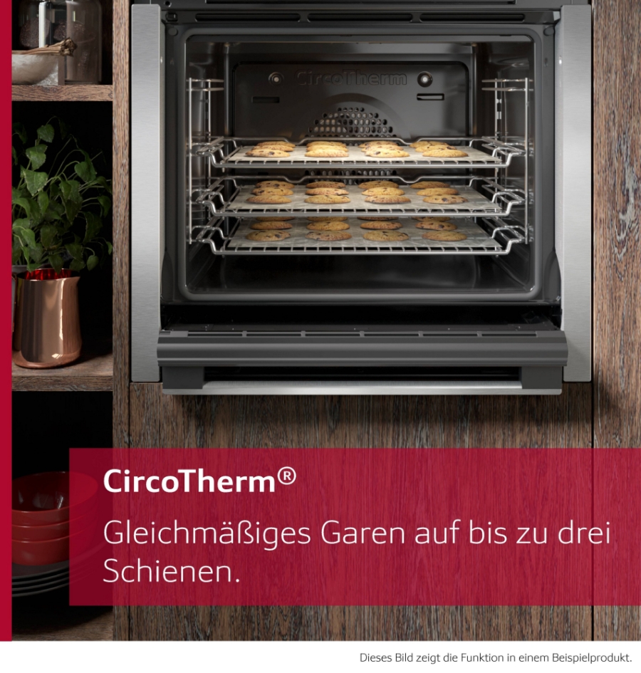 Neff B6ACH7AG3 N 50, Backofen, 60 x 60 cm, Graphite-Grey Pyrolyse und EasyClean,Hide® : die voll versenkbare Tür