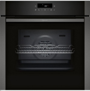 Neff B6ACJ7AG3 N 50, Backofen, 60 x 60 cm, Graphite-Grey Air Fry und Air Fry-Backblech,Pyrolyse und EasyClean