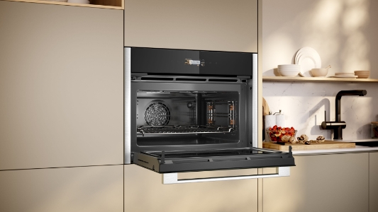 Neff C24MR21N0 N70 Kompaktbackofen mit Mikrowelle, 60 x 45 cm Soft Close & Soft Opening