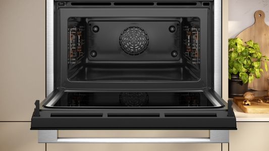 Neff C24MR21N0 N70 Kompaktbackofen mit Mikrowelle, 60 x 45 cm Soft Close & Soft Opening