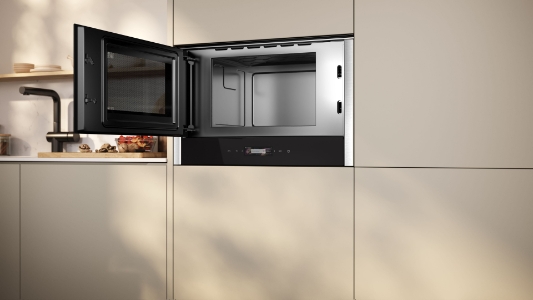 Neff NL4WR21N1 Mikrowelle Einbau 60 cm Schwarz/edelstahl Tür links angeschlagen