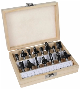 Einhell Fräsersatz 8 mm 15 tlg.  Fräser-Set 