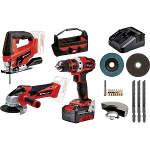 Einhell TE-TK 18/3 Li Kit (JS+CD+AG) Power X-Change Werkzeugset in Tasche