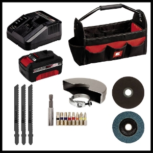 Einhell TE-TK 18/3 Li Kit (JS+CD+AG) Power X-Change Werkzeugset in Tasche