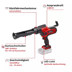 Einhell TE-SG 18/10 Li - Solo Akku-Kartuschenpistole 
