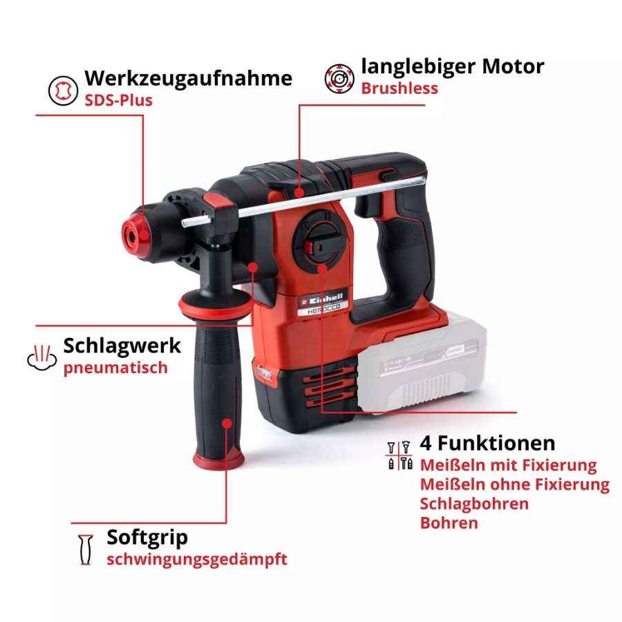 Einhell HEROCCO 18/20 PROFESSIONAL Akku-Bohrhammer  