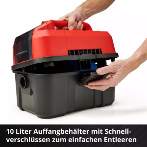 Einhell TE-VC 18/10 Li-Solo Akku-Nass-Trockensauger 