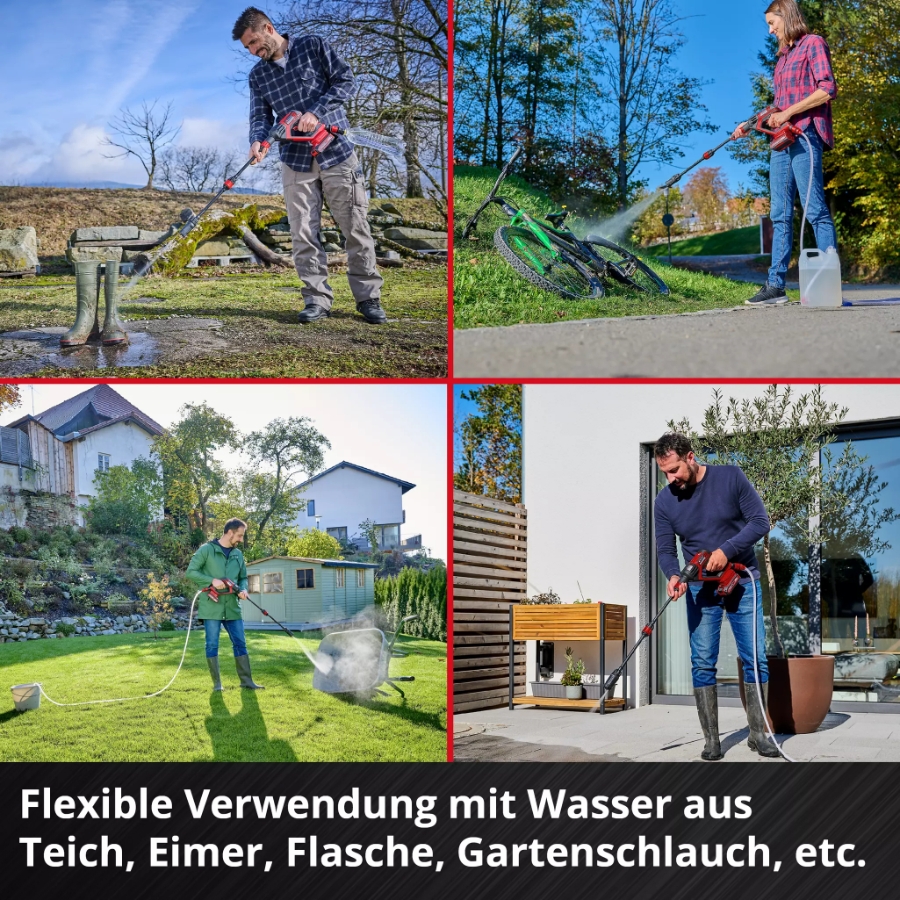 Einhell HYPRESSO 18/24-1 Akku-Druckreinigerpistole 