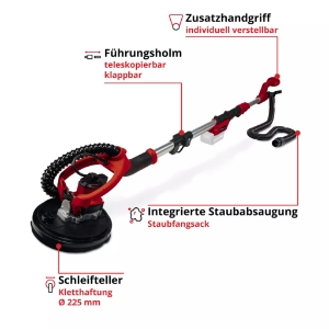 Einhell TP-DW 18/225 Li - Solo PROFESSIONAL Akku-Trockenbauschleifer 