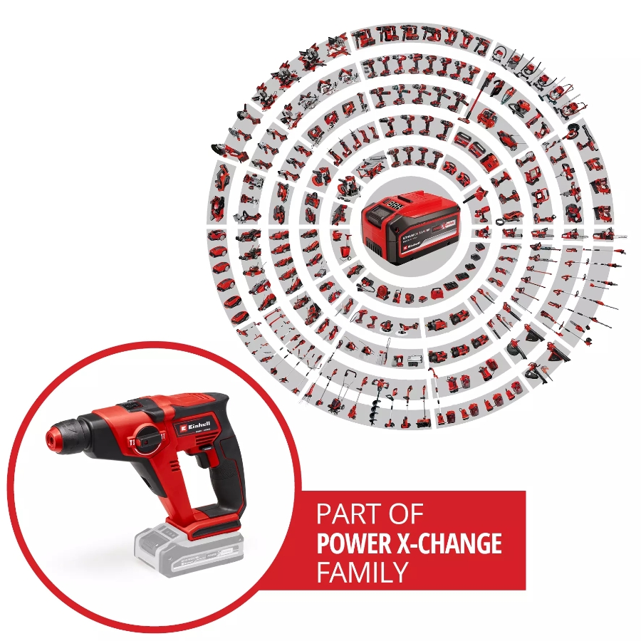 Einhell TE-HD 18/12 Li - Solo Akku-Bohrhammer 