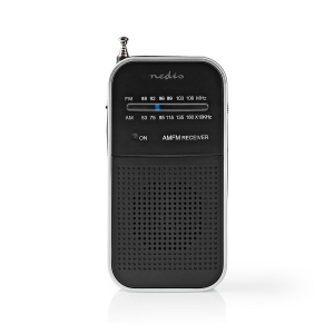Nedis RDFM1110SI UKW-Radio im Taschenformat  AM / FM  Tragbare Ausführung  Batteriebetrieben | Analog 1.5 W |