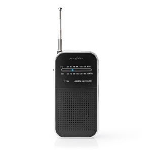 Nedis RDFM1110SI UKW-Radio im Taschenformat  AM / FM  Tragbare Ausführung  Batteriebetrieben | Analog 1.5 W |