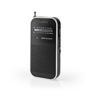 Nedis RDFM1110SI UKW-Radio im Taschenformat  AM / FM  Tragbare Ausführung  Batteriebetrieben | Analog 1.5 W |