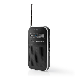 Nedis RDFM1110SI UKW-Radio im Taschenformat  AM / FM  Tragbare Ausführung  Batteriebetrieben | Analog 1.5 W |