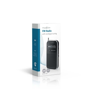 Nedis RDFM1110SI UKW-Radio im Taschenformat  AM / FM  Tragbare Ausführung  Batteriebetrieben | Analog 1.5 W |