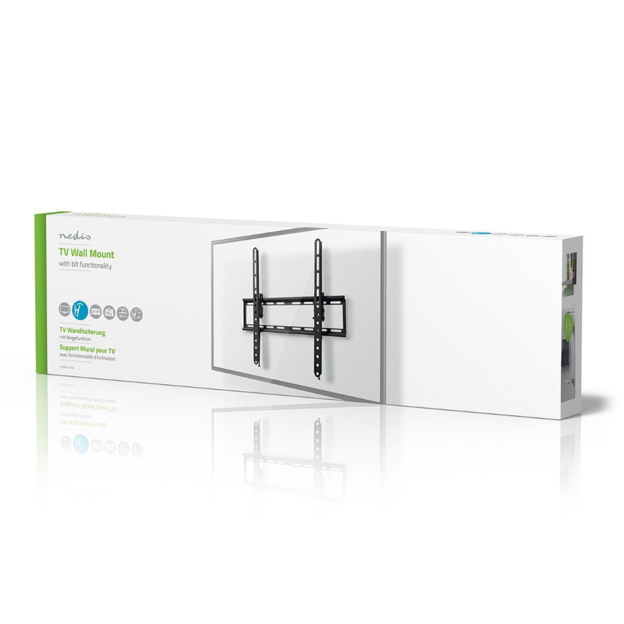 Nedis TVWM1131BK Neigbare TV-Wandhalterung 23 - 55 " | max 35kg kippbar: 12 °| Minimaler Wandabstand: 38 mm| Stahl | Schwarz